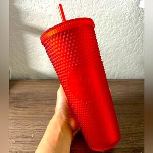Starbucks red matte tumbler holiday